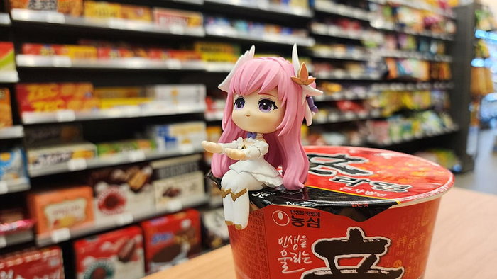 Goddess of Victory: Nikke Estatua PVC Cup Noodle Holder Dorothy 9 cm