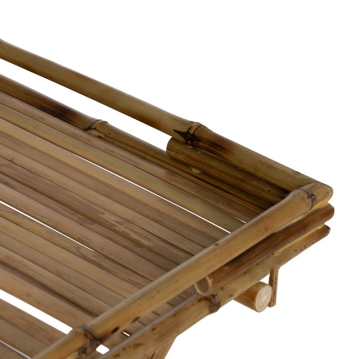 Mesa Auxiliar Natural Bambú Salón 56 X 56 X 50 cm