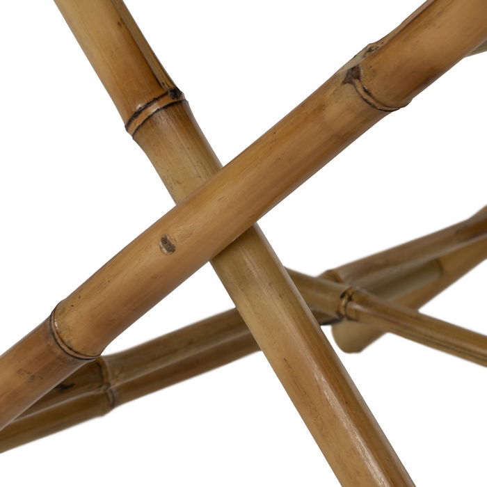 Mesa Auxiliar Natural Bambú Salón 56 X 56 X 50 cm
