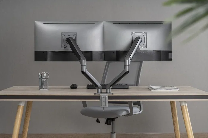 Gembird MA-DA2-05 Soporte para Monitor Doble de Escritorio hasta 32 Pulgadas Gris Gembird MA-DA2-05 Soporte para Monitor Doble de Escritorio hasta 32 Pulgadas Gris