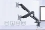 Gembird MA-DA2-05 Soporte para Monitor Doble de Escritorio hasta 32 Pulgadas Gris