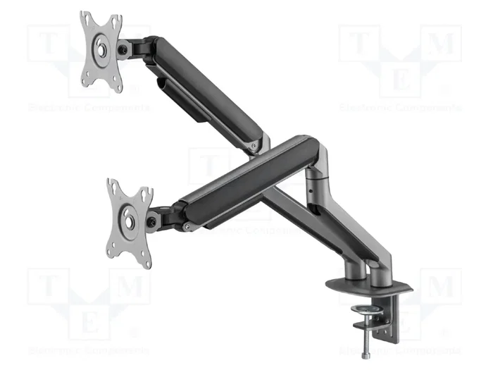 Gembird MA-DA2-05 Soporte de Doble Monitor de Escritorio Gris Gembird MA-DA2-05 Soporte de Doble Monitor de Escritorio Gris