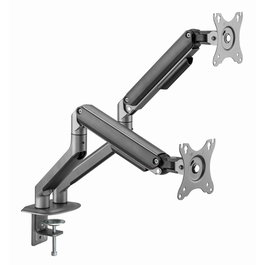 GEMBIRD Soporte para Monitor de Doble Brazo Escritorio Gris hasta 32 pulgadas