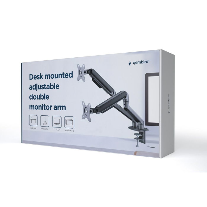 GEMBIRD MA-DA2-05 Soporte de Escritorio para Monitor Doble Gris hasta 32 pulgadas GEMBIRD MA-DA2-05 Soporte de Escritorio para Monitor Doble Gris hasta 32 pulgadas