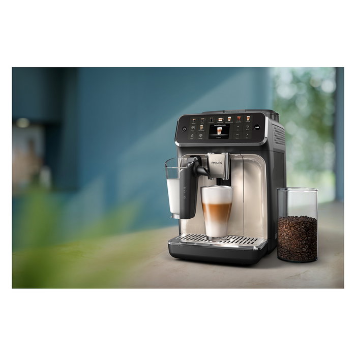 Philips EP5547/90 Series 5500 LatteGo Máquina de Café Espresso Totalmente Automática - 1.8L, Molinillo Integrado, 1500W, Gris