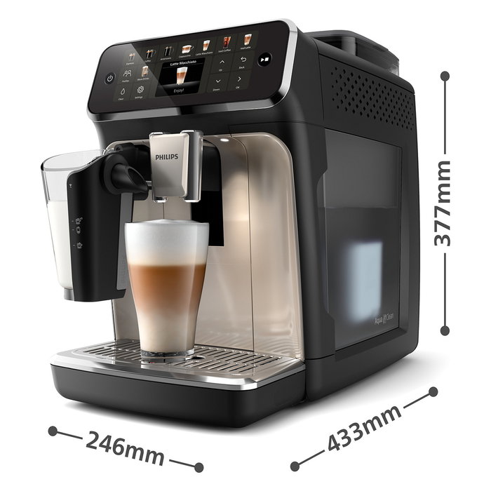 Philips EP5547/90 Series 5500 LatteGo Máquina de Café Espresso Totalmente Automática - 1.8L, Molinillo Integrado, 1500W, Gris