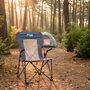 Aktive Silla plegable de camping antivuelco gris con reposabrazos removibles