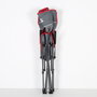 Aktive Silla plegable de camping antivuelco gris con reposabrazos removibles