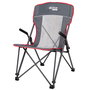 Aktive Silla plegable de camping antivuelco gris con reposabrazos removibles