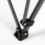 Aktive Silla plegable de camping antivuelco gris con reposabrazos removibles