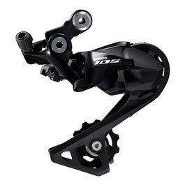 Shimano 105 Cambio Trasero RD-37000 GS 11 Velocidades 34D Direct Mount Aluminio Negro