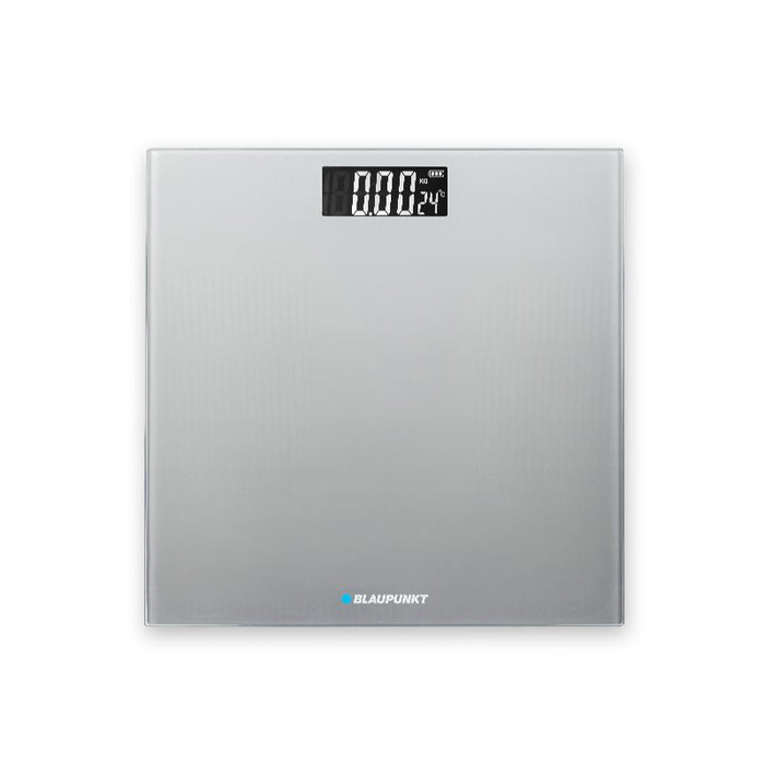 BLAUPUNKT Báscula de Baño Digital con Indicador de Temperatura y Superficie de Cristal Extraplano