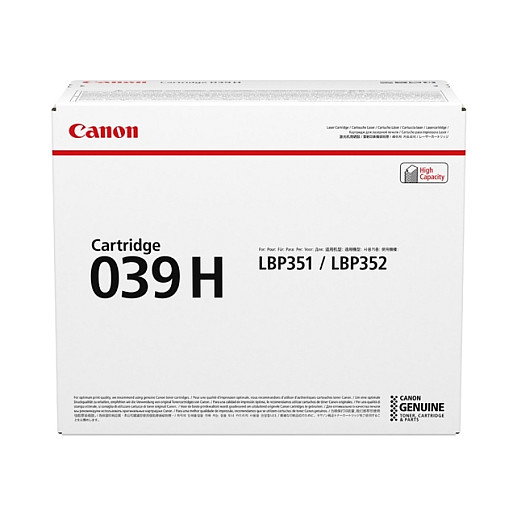Canon Cartucho de Tóner 039H Negro XL Canon Cartucho de Tóner 039H Negro XL