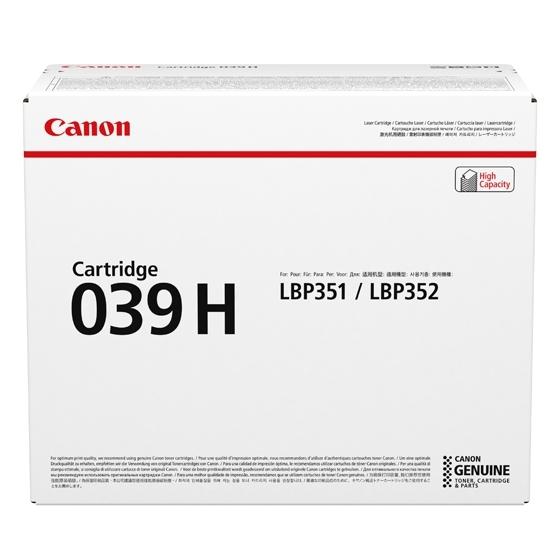 Canon Cartucho de Tóner 039H Negro para i-SENSYS LBP351x/LBP352x