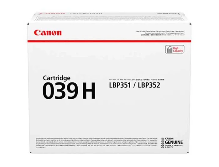 Canon Cartucho de Tóner 039H Negro XL Canon Cartucho de Tóner 039H Negro XL