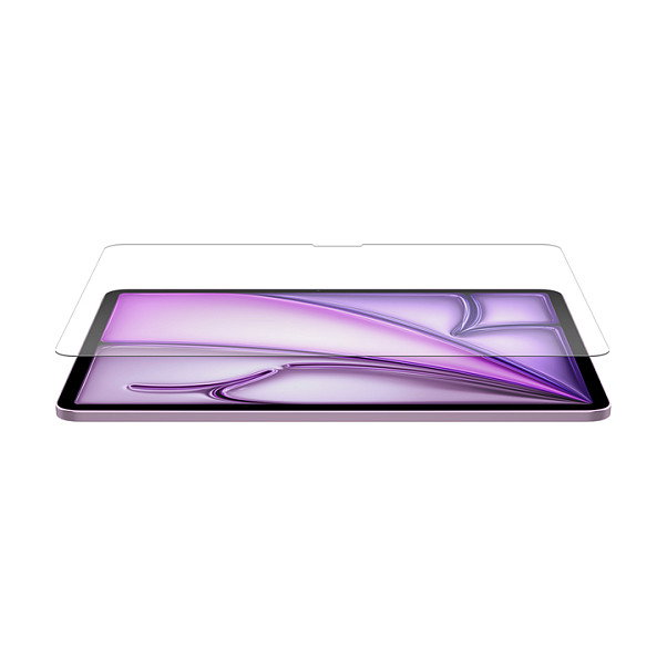 Belkin OVI008HQ Protector de pantalla de vidrio templado 9H para iPad Air 13 (M2), 33 cm, antihuellas, aplicación sin burbujas