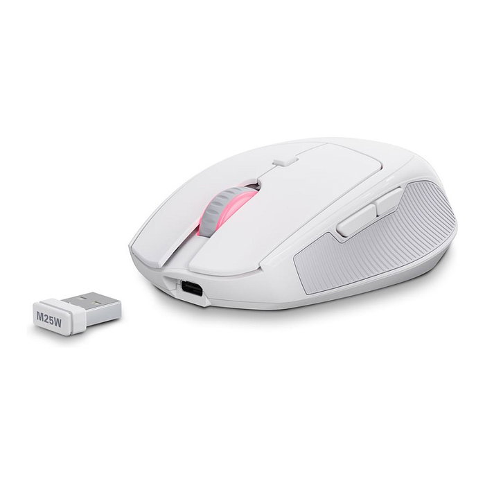 SHARKOON OfficePal M25W Ratón Óptico Inalámbrico Blanco