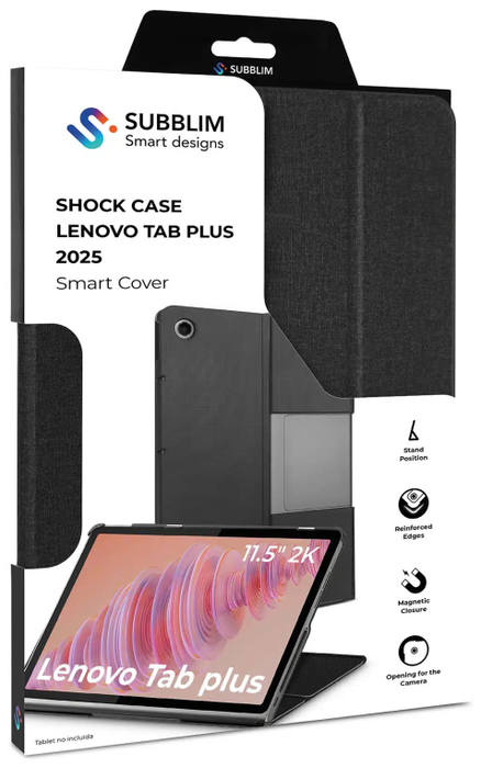 Subblim Shock Case para Lenovo Tab Plus 2025 11,5 Pulgadas - Negro