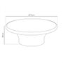 Mesa Centro Blanco Dm Salón 79 X 79 X 29 cm