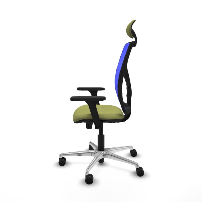 PIQUERAS Y CRESPO Silla de oficina Motilla con mecanismo Sincro, Verde oliva y Azul PIQUERAS Y CRESPO Silla de oficina Motilla con mecanismo Sincro, Verde oliva y Azul