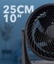Daewoo Ventilador de Suelo DW9012 90W 25cm Negro