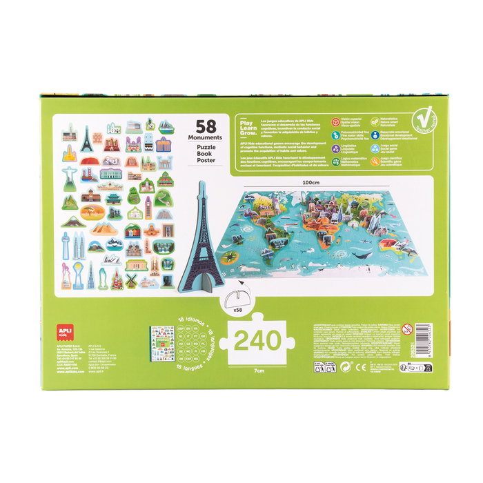 APLI KIDS PUZZLE MONUMENTOS DEL MUNDO 20632 APLI APLI KIDS PUZZLE MONUMENTOS DEL MUNDO 20632 APLI