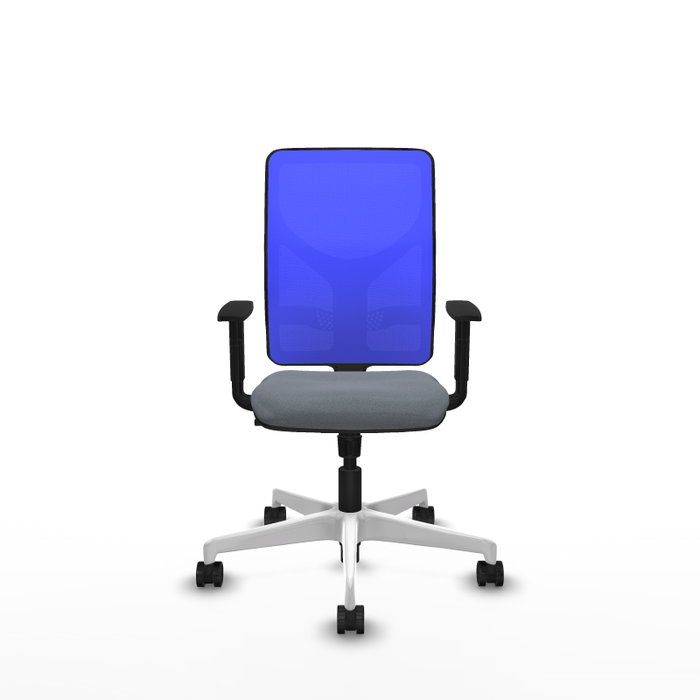 PIQUERAS Y CRESPO Silla de oficina Motilla con mecanismo Sincro, Gris y Azul PIQUERAS Y CRESPO Silla de oficina Motilla con mecanismo Sincro, Gris y Azul