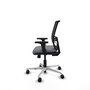 PIQUERAS Y CRESPO Silla de oficina Yunquera con mecanismo Sincro/Traslack Gris y Negro