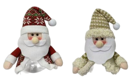 DKD Home Decor Caja Poliéster Papá Noel Surtido 2 Colores