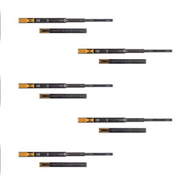 Emuca Lote de 5 juegos de guías para cajones, de bolas, altura 45mm, profundidad 450mm, extracción total, cierre suave, Negro