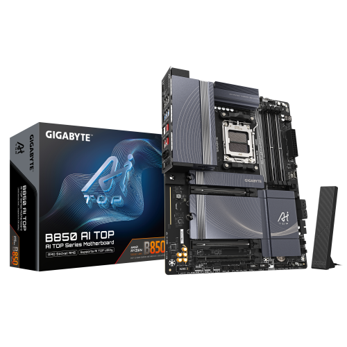 Gigabyte B850 AI TOP motherboard, AM5, DDR5, ATX Gigabyte B850 AI TOP motherboard, AM5, DDR5, ATX