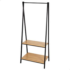 Max Home Perchero con Baldas 64x40x150 cm Acero y Melamina
