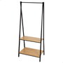 Max Home Perchero con Baldas 64x40x150 cm Acero y Melamina