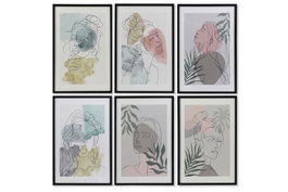 DKD Home Decor Cuadro Mujer Enmarcado 40x60 cm Surtido