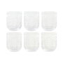 DKD Home Decor Set de 6 Vasos de Cristal Margaritas de 360ml