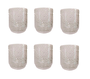 DKD Home Decor Set de 6 Vasos de Cristal Margaritas de 360ml