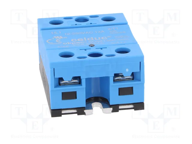 CELDUC Relé semiconductor SO9 monofásico 12A 12-280VAC