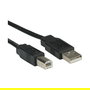 ROLINE 11.02.8867 Cable USB 2.0 A-B, Macho/Macho, Longitud 0.8 m, Negro