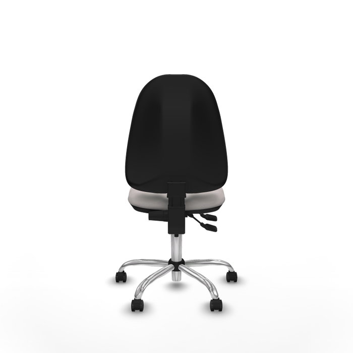 PIQUERAS Y CRESPO Silla de oficina Algarra Blanco con mecanismo de doble maneta