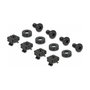 DeLOCK Panel de Conexión Keystone 10 Puertos, 10 Pulgadas (25.4 cm), Rack 1U, Panel Ciego Metálico Negro