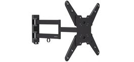 Fonestar 683N Soporte TV Pared Orientable 180° para Televisores 23 a 55 Pulgadas, Inclinación 15°, Peso Máx. 35 kg, Compatible VESA 75x75 a 400x400, Negro