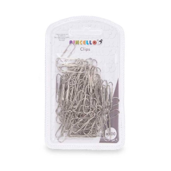 Clips Pincello Plateado Metal Pequeño (24 Unidades)