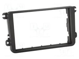 ACV Bastidor de montaje de radio 2 DIN negro para Seat, VW y Škoda