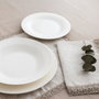 Bidasoa Plato de Postre Porcelana Lis Blanco 20 cm (24 Unidades) inevitable