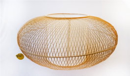 DKD Home Decor Lámpara Techo Balines Bambú Blanco 83 x 83 x 40 cm