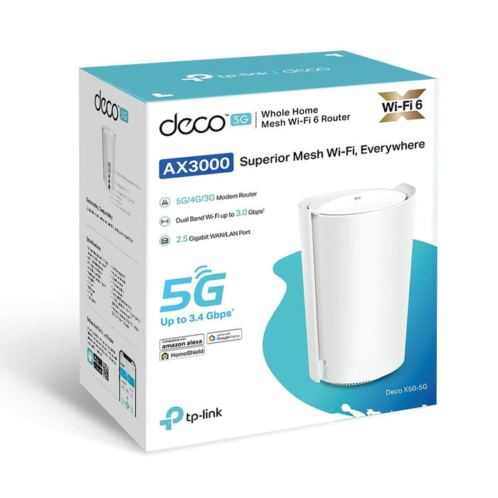 TP-Link Deco X50-5G Sistema Mesh Wi-Fi 6 AX3000 5G Blanco