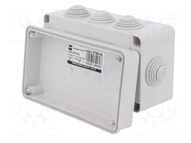 ELEKTRO-PLAST NASIELSK Caja de conexiones gris IP55 ELEKTRO-PLAST NASIELSK Caja de conexiones gris IP55