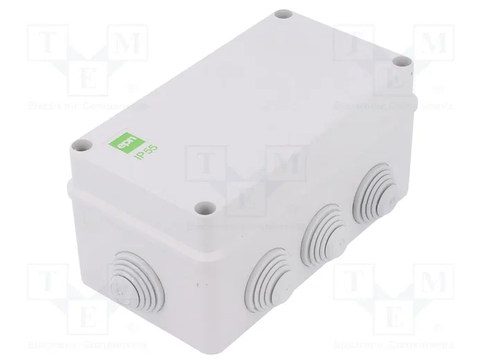 ELEKTRO-PLAST NASIELSK Caja de conexiones gris IP55 ELEKTRO-PLAST NASIELSK Caja de conexiones gris IP55