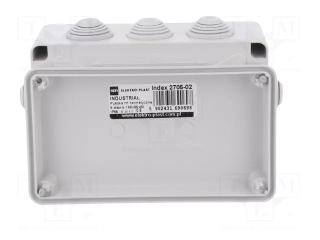 ELEKTRO-PLAST NASIELSK Caja de conexiones gris IP55 ELEKTRO-PLAST NASIELSK Caja de conexiones gris IP55