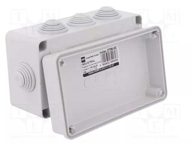 ELEKTRO-PLAST NASIELSK Caja de conexiones gris IP55 ELEKTRO-PLAST NASIELSK Caja de conexiones gris IP55